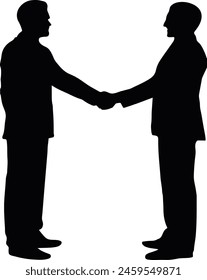 Professional Business Man Silhouette Pose