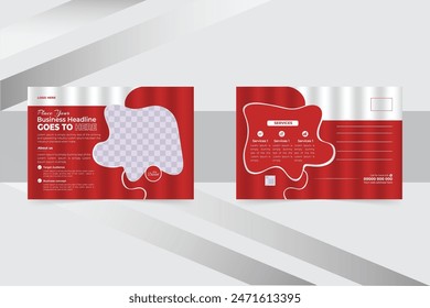 Professional Business Marketing Postcard Template Design
