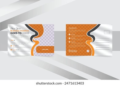 Professional Business Marketing Postcard Template Design