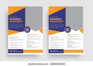 Professional business multipurpose flyer design template