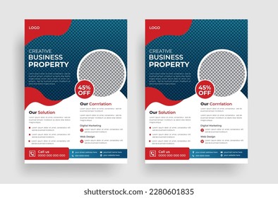 Designvorlage für professionelle Multifunktionsflyer