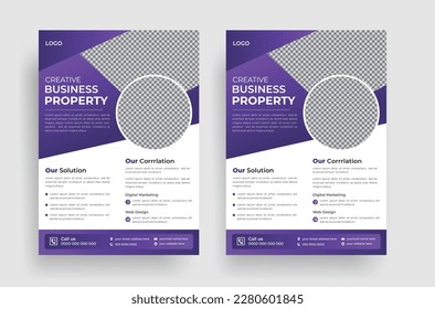 Professional business multipurpose flyer design template
