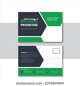 Professional  Business Postcard Design Template, digital marketing agency postcard design,suitable for Landscape flyer or Landscape brochure cover design.
