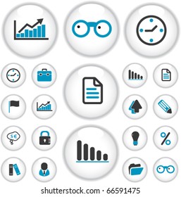 professional business presentation buttons. vector