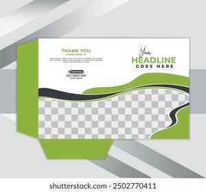 Carpeta de presentación de negocios profesional o Plantilla de diseño de carpetas de archivos creativos