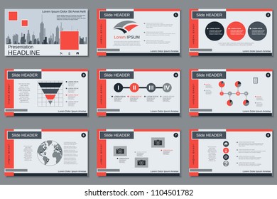 Professional business presentation, slide show, infographic elements, brochure vector design template