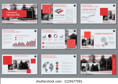 Professional business presentation, slide show, infographic elements, annual report, brochure vector design