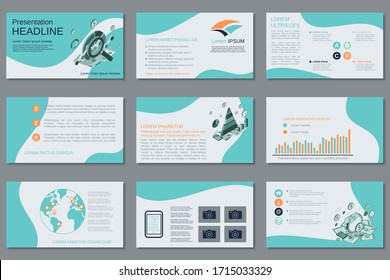 Professional Business Presentation, Slide Show, Infographic Elements, Annual Report, Brochure Vector Design