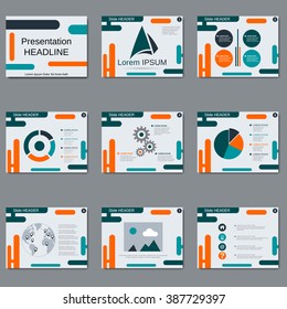 Professional business presentation, slide show, brochure, booklet, flyer, layout, poster vector geometric design template