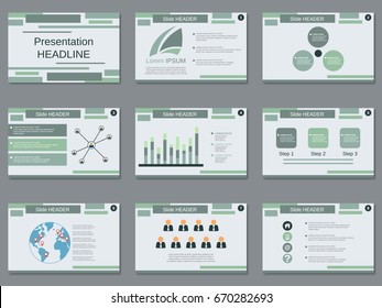 Professional Business Presentation, Slide Show Vector Design Template