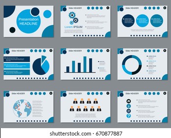 Professional Business Presentation, Slide Show Vector Design Template