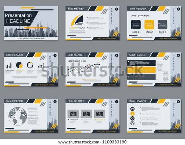 Professional business\
presentation, slide show, infographic elements, brochure vector\
design template