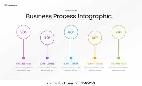 Professional Business Process Infographic Template
