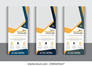 Professional business pull up display banner, Roll up design modern x-banner and flag-banner design, Unique and modern style
