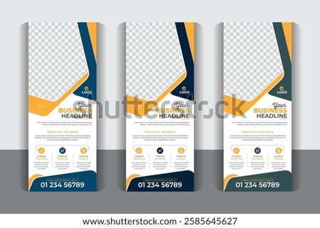 Professional business pull up display banner, Roll up design modern x-banner and flag-banner design, Unique and modern style
