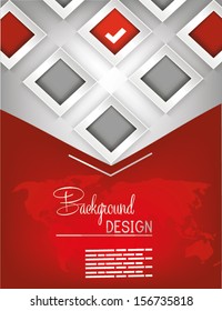 Professional business red flyer template, brochure or cover design or corporate banner design for publishing, print and presentation. EPS 10.