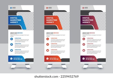 Banner de resumen profesional y diseño de plantillas de banners