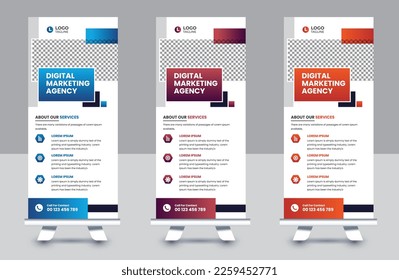 Banner de resumen profesional y diseño de plantillas de banners