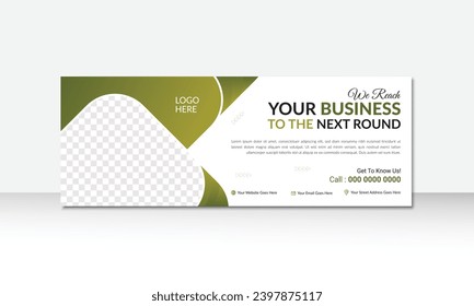 Professional business social media cover banner post design template for business promotional purpose. 