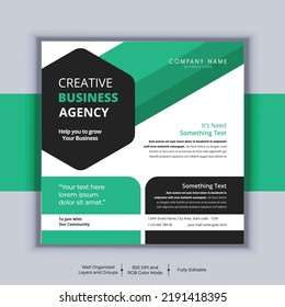 Professional business social media post square banner design. Modern layout vector template. Digital marketing agency banner design.
