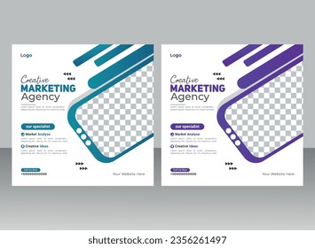 PROFESSIONAL BUSINESS SOCIAL MEDIA POST DESIGN TEMPLATE VECTOR FILE