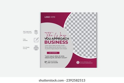 Professional Business Social Media Post Design Templet 