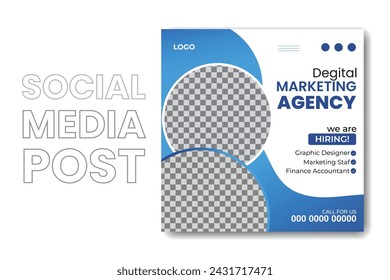 professional business social media post design