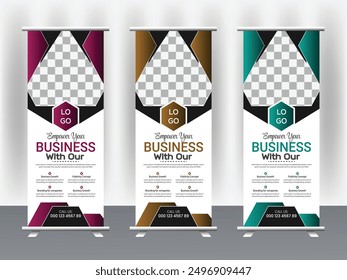 Professional Business Stand Rool up banner Design Tamplate