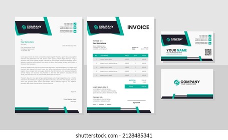 Professional business stationery design template