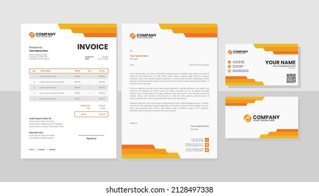 Professional business stationery design template