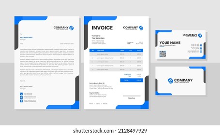 Professional business stationery design template