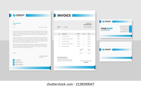 Professional business stationery design template