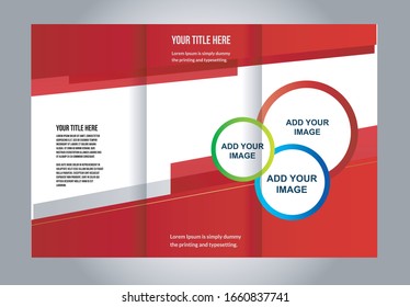 Professional business three fold flyer template, corporate brochure or cover design, can be use for publishing, print and presentation
