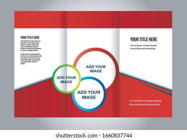 Professional business three fold flyer template, corporate brochure or cover design, can be use for publishing, print and presentation
