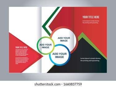 Professional business three fold flyer template, corporate brochure or cover design, can be use for publishing, print and presentation
