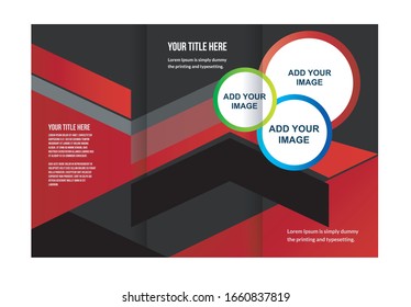 Professional business three fold flyer template, corporate brochure or cover design, can be use for publishing, print and presentation
