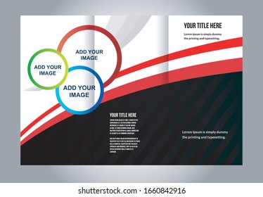 Professional business three fold flyer template, corporate brochure or cover design, can be use for publishing, print and presentation.
