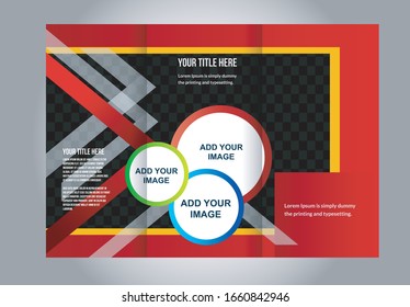 Professional business three fold flyer template, corporate brochure or cover design, can be use for publishing, print and presentation.
