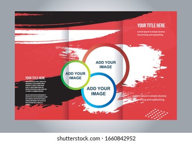 Professional business three fold flyer template, corporate brochure or cover design, can be use for publishing, print and presentation.
