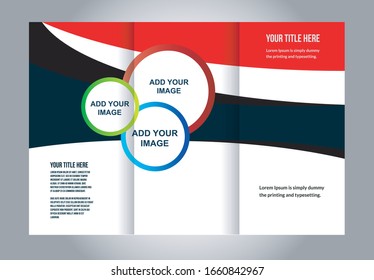 Professional business three fold flyer template, corporate brochure or cover design, can be use for publishing, print and presentation.
