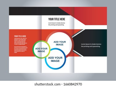 Professional business three fold flyer template, corporate brochure or cover design, can be use for publishing, print and presentation.
