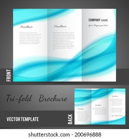 Professional business three fold flyer template, corporate brochure or cover design, can be use for publishing, print and presentation. 