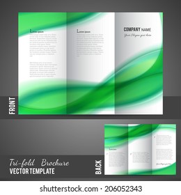 Professional business three fold flyer template, corporate brochure or cover design, can be use for publishing, print and presentation. 