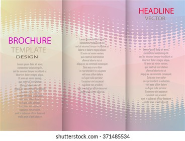 Professional business three fold flyer template, corporate brochure or cover design  vector tri-fold.vector illustration.