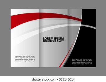 Professional business three fold flyer template, corporate brochureÃ?Â  