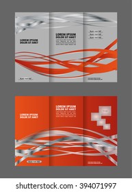 Professional business three fold flyer template, corporate brochure or cover design, can be use for publishing, print and presentation.
