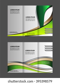 Professional business three fold flyer template, corporate brochure or cover design, can be use for publishing, print and presentation
