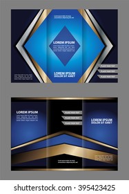 Professional business three fold flyer template, corporate brochure or cover design, can be use for publishing, print and presentation.
