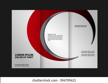 Professional business three fold flyer template, corporate brochure or cover design, can be use for publishing, print and presentation.
