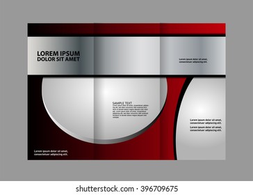 Professional business three fold flyer template, corporate brochure or cover design, can be use for publishing, print and presentation.
